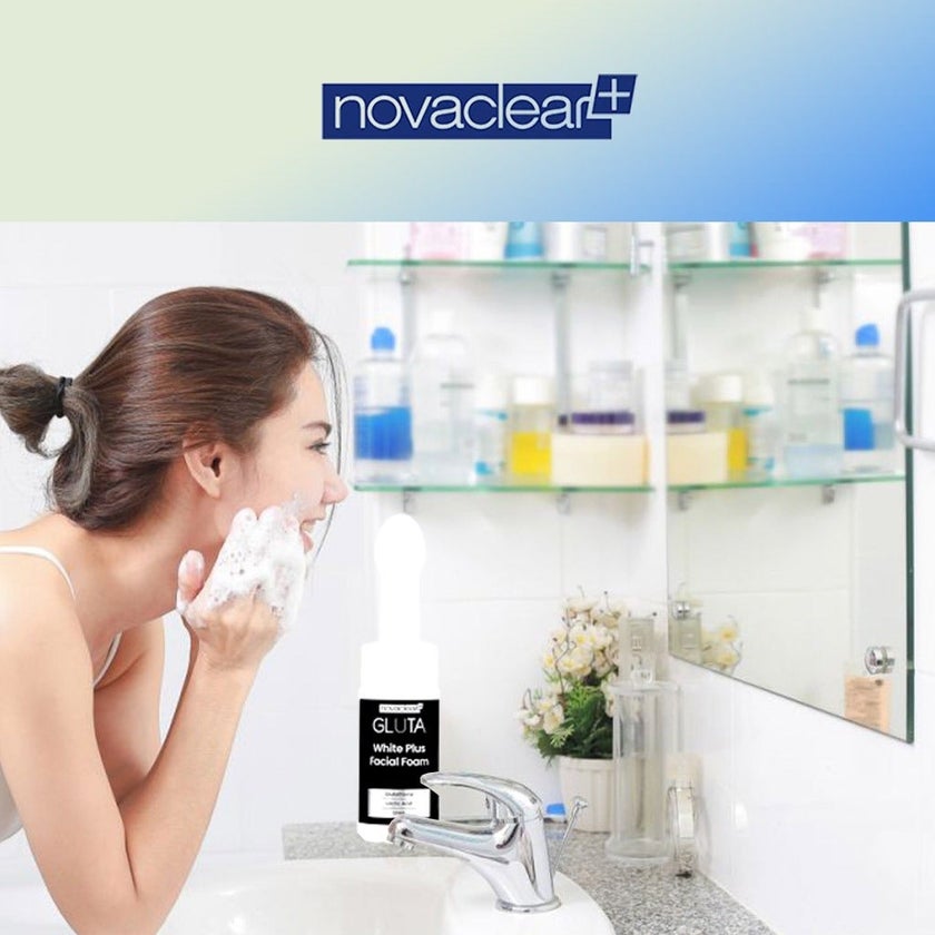 Novaclear Gluta White Plus Facial Foam With Glutathione 100ml