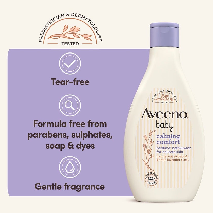Aveeno Baby Calming Bedtime Comfort Bath And Wash For Delicate Skin 250ml