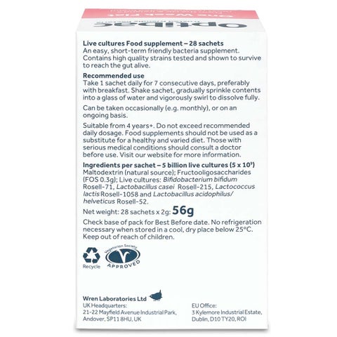 Optibac One Week Flat Probiotics Sachets, Pack of 28's