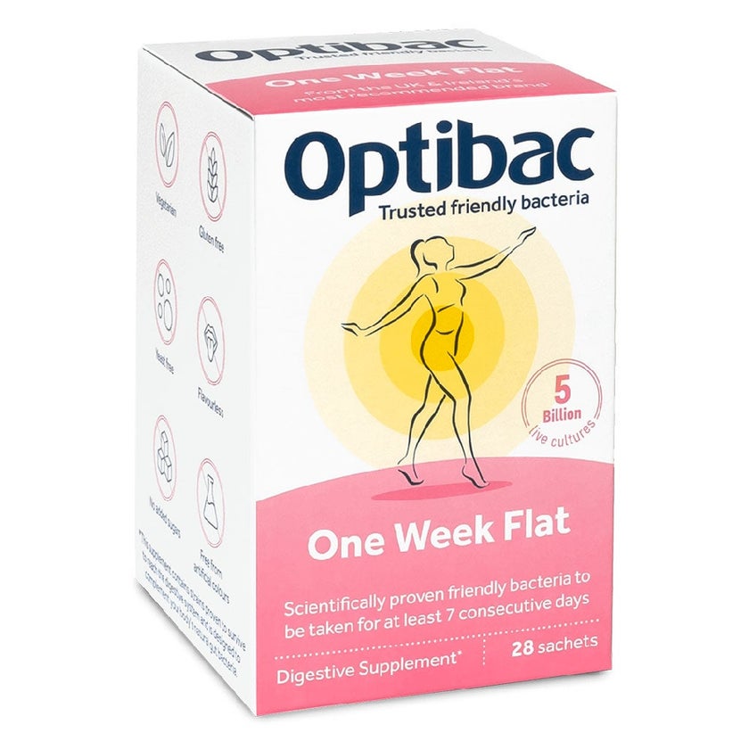 Optibac One Week Flat Probiotics Sachets, Pack of 28's