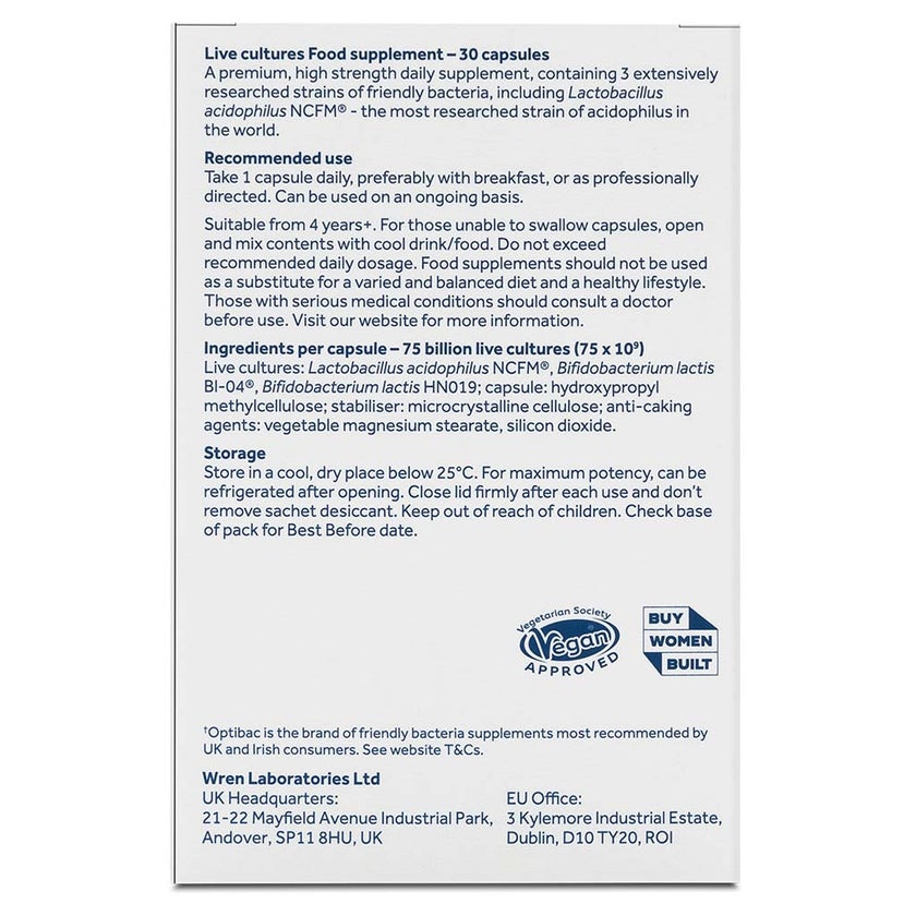 Optibac Every Day Max Probiotic Capsules, Pack of 30's