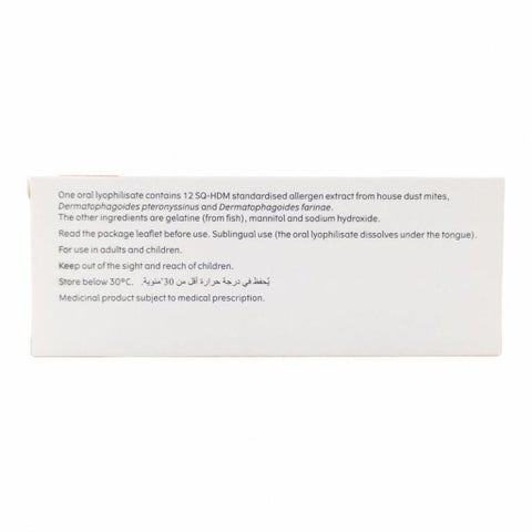 Acarizax 12 SQ-HDM Oral Lyophilisate - 30 Tablets