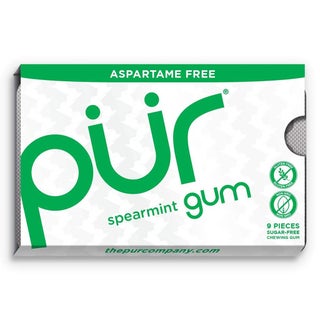 Pur Aspartame & Sugar Free Spearmint Chewing Gum With Xylitol 9 Pieces