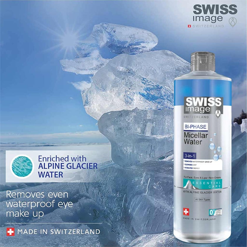 Swiss Image Essential Care Bi-Phase 3-In-1 Make-up Removing Micellar Water 400ml