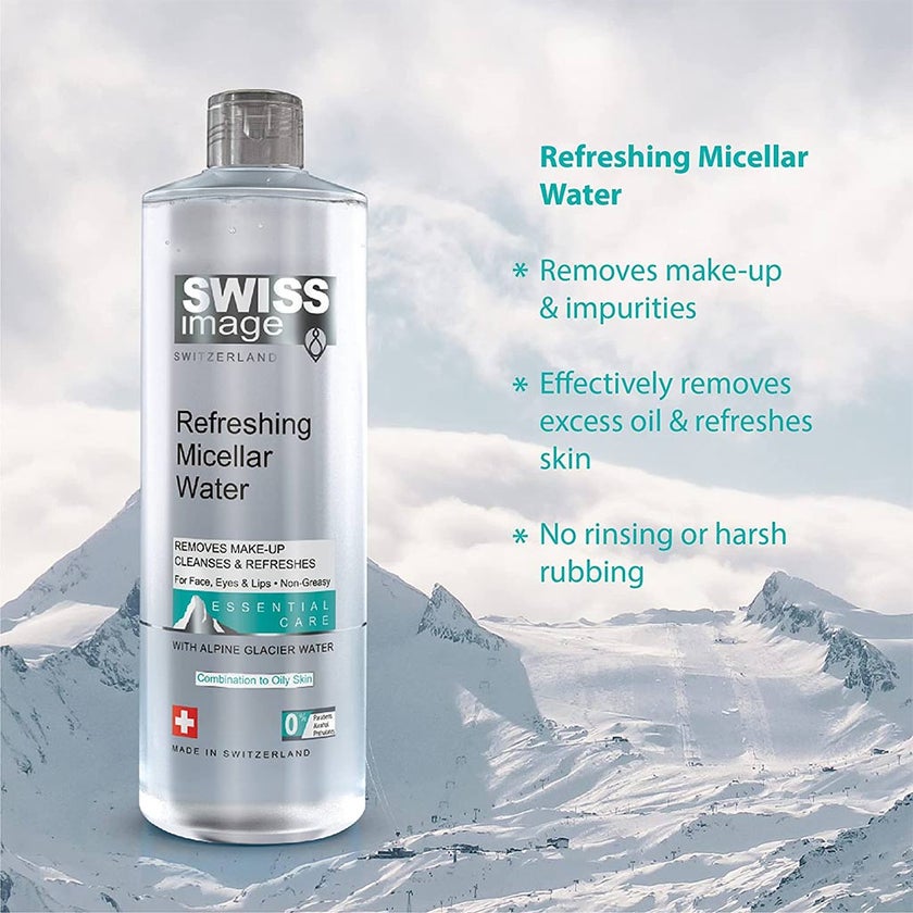 Swiss Image Essential Care Refreshing Micellar Water For Make-up Removal 400ml