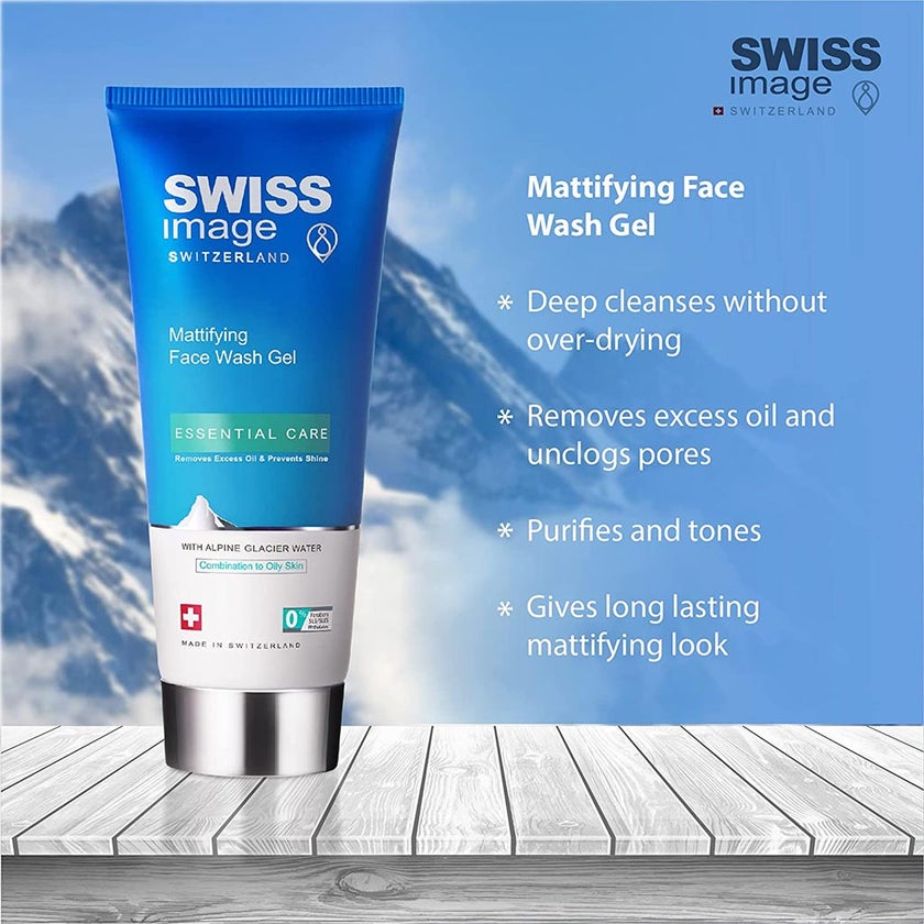 Swiss Image Essential Care Mattifying Face Wash Gel For Combination To Oily Skin 200ml