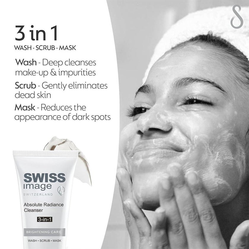Swiss Image Brightening Care Absolute Radiance 3-In-1 Facial Cleanser For All Skin Types 100ml
