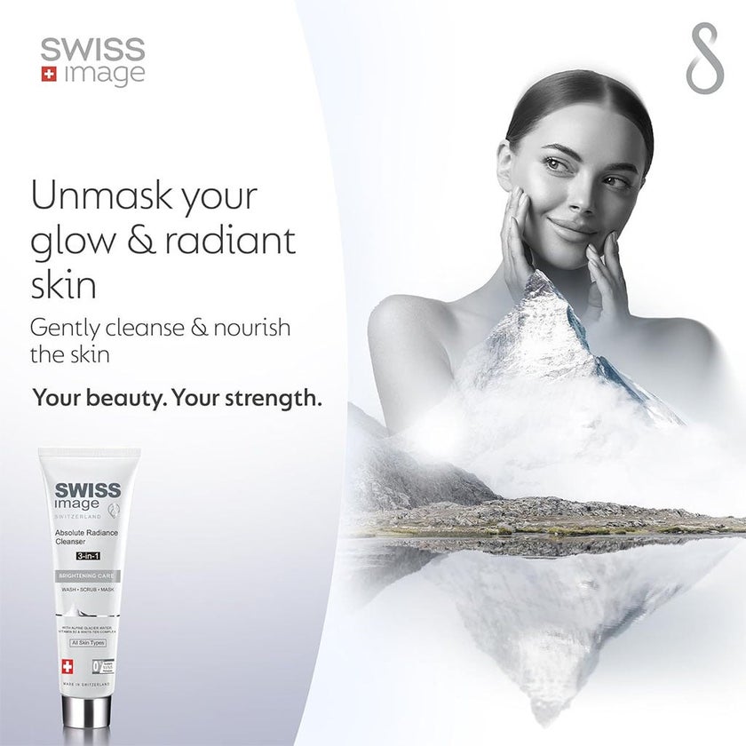 Swiss Image Brightening Care Absolute Radiance 3-In-1 Facial Cleanser For All Skin Types 100ml