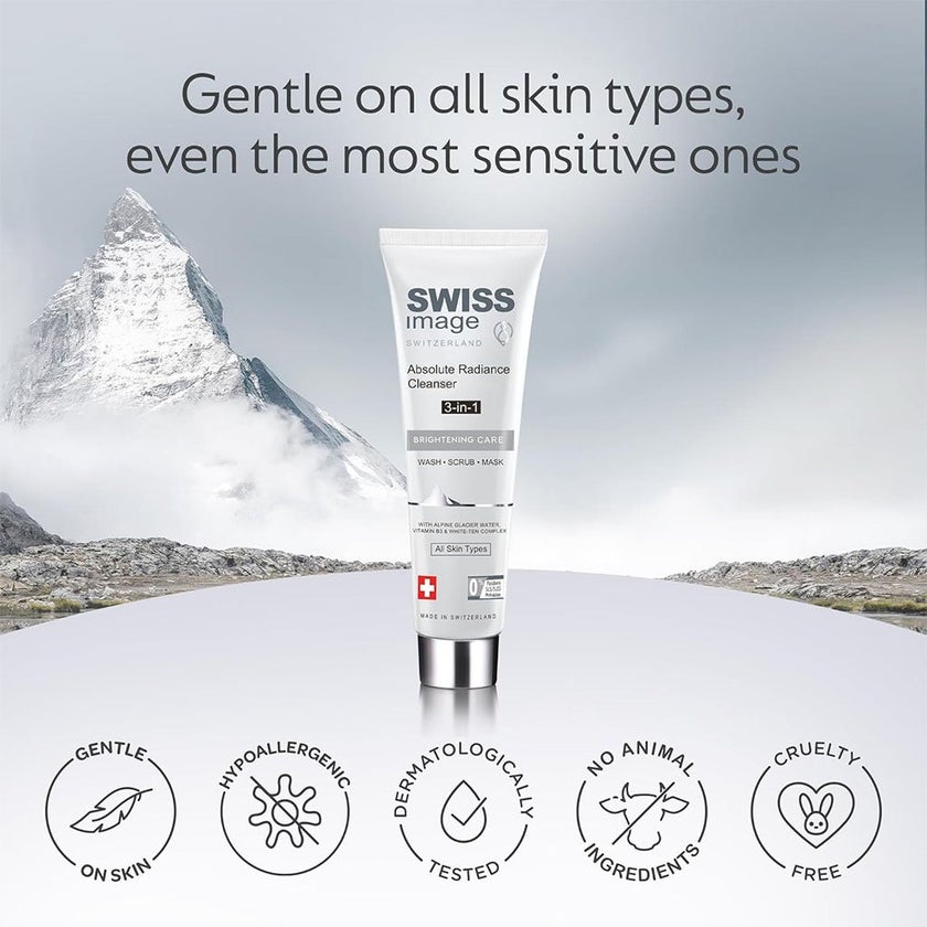 Swiss Image Brightening Care Absolute Radiance 3-In-1 Facial Cleanser For All Skin Types 100ml