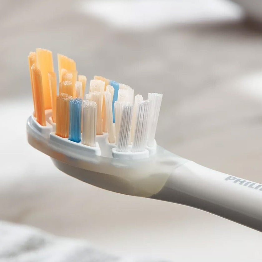 Philips Sonicare A3 Premium All-In-One Standard sonic toothbrush heads, White Brush Heads HX9092/67, Pack of 2's