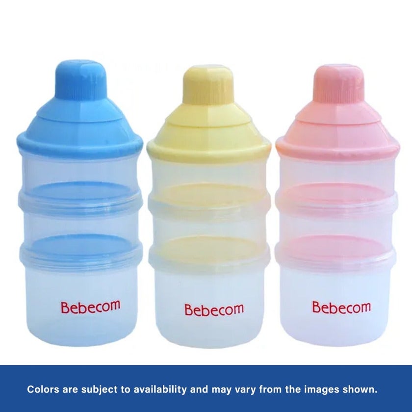 Bebecom Three Layers Milk Powder Case, Assorted Colours