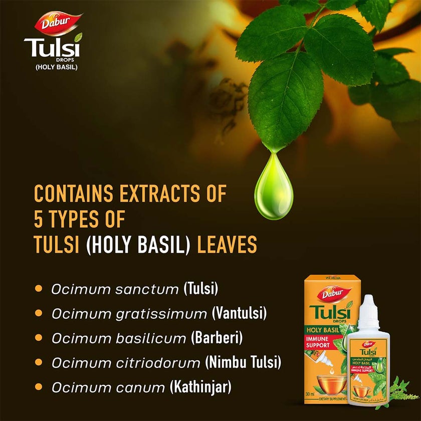 Dabur 100% Ayurvedic Tulsi Drops Immunity Booster 30ml