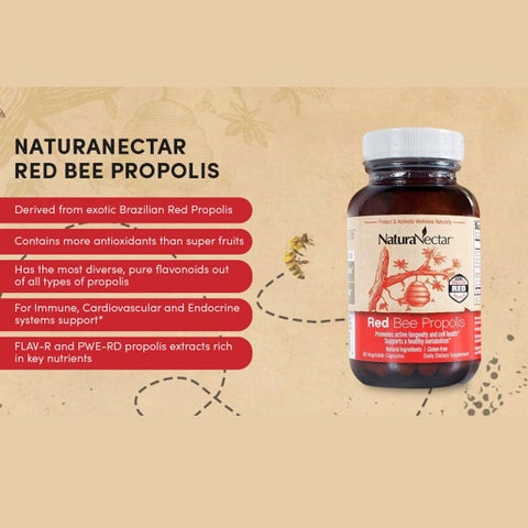 NaturaNectar Red Bee Vegetable Capsule For Metabolism Support, Pack of 60's