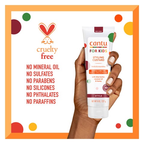Cantu Care For Kids Paraben & Sulfate-free Styling Custard Cream 227g