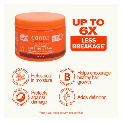Cantu Natural Hair Shea Butter & Coconut Curling Cream 340g