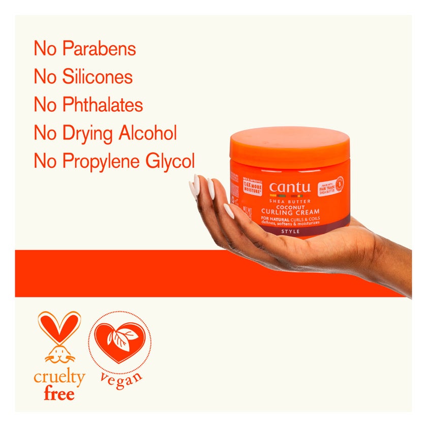Cantu Natural Hair Shea Butter & Coconut Curling Cream 340g