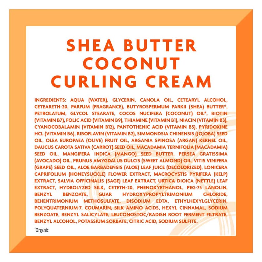 Cantu Natural Hair Shea Butter & Coconut Curling Cream 340g