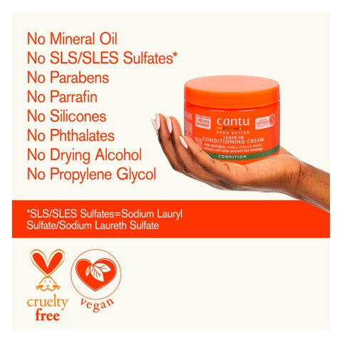 Cantu Natural Hair Leave-In Conditioning Cream With Shea Butter 340g