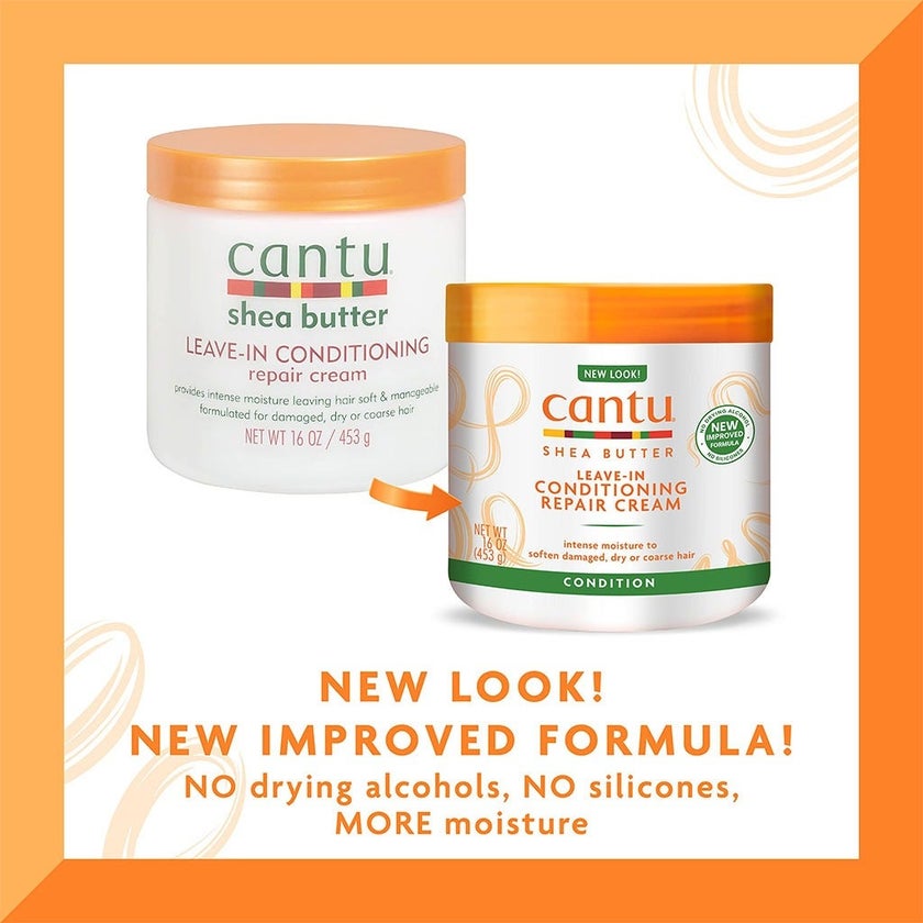 Cantu Shea Butter Leave-In Conditioning Repair Cream For Damaged Hair 453g
