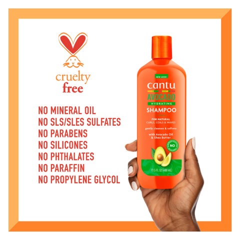Cantu Avocado Oil & Shea Butter Hydrating Shampoo For Dry & Brittle Hair 400ml