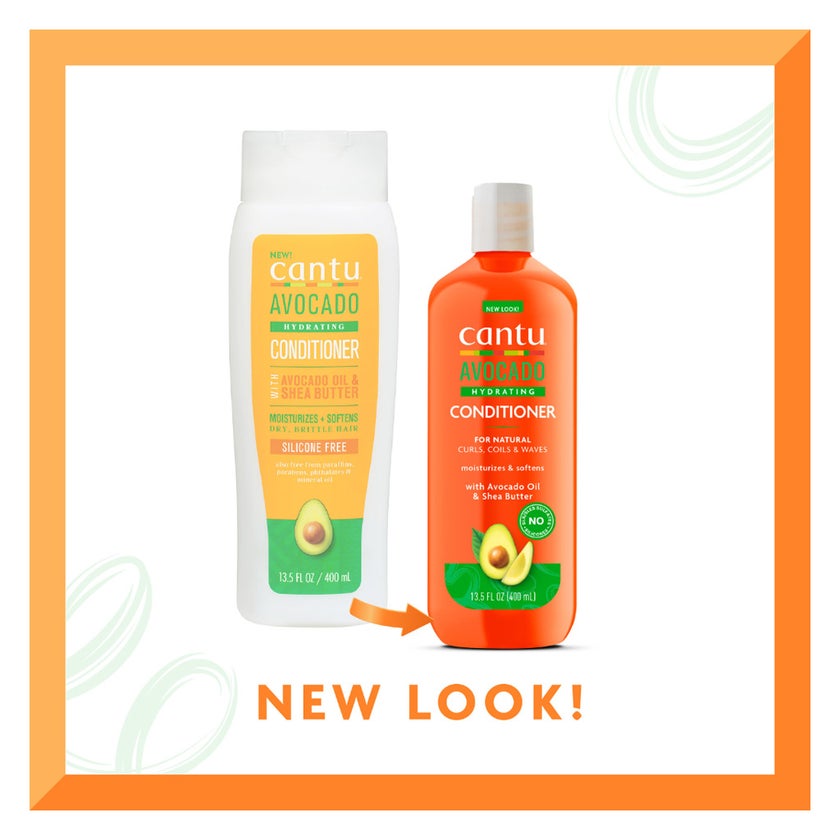 Cantu Avocado Oil & Shea Butter Hydrating Conditioner For Dry & Brittle Hair 400ml