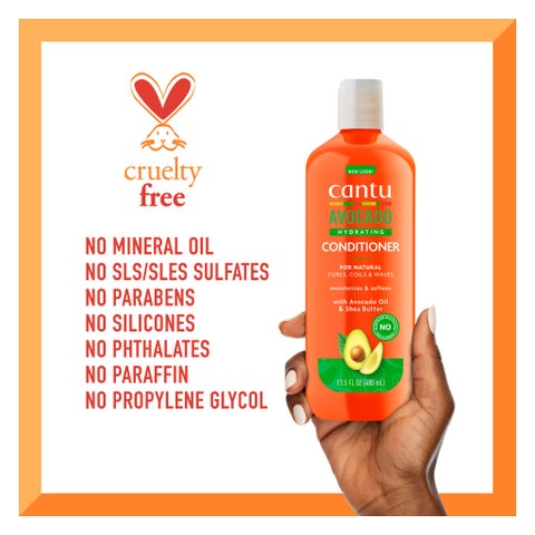 Cantu Avocado Oil & Shea Butter Hydrating Conditioner For Dry & Brittle Hair 400ml