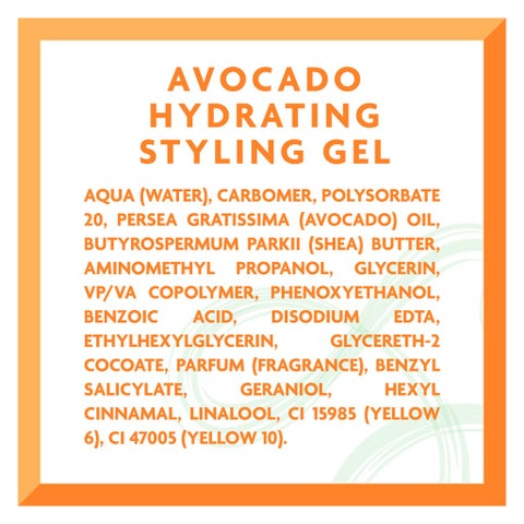 Cantu Avocado Hydrating Hair Styling Gel For Natural Curls, Coils & Waxes 524g