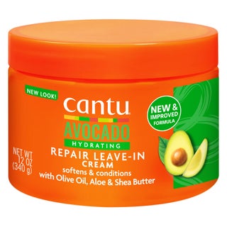 Cantu Avocado Hydrating Mineral Oil Free Repair Leave-In Cream For Dry & Brittle Hair 340g