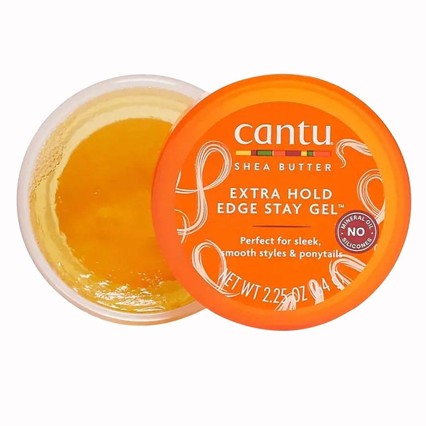Cantu Natural Hair Extra Hold Edge Stay Hair Gel With Shea Butter 64g