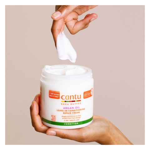 Cantu Argan Oil Leave-In Conditioning Repair Cream For Damaged Hair 453g