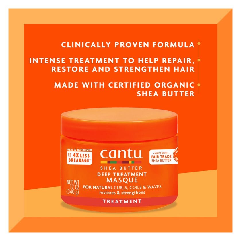 Cantu Natural hair Shea Butter Sulfate & Paraben Free Deep Treatment Restoring Masque 340g
