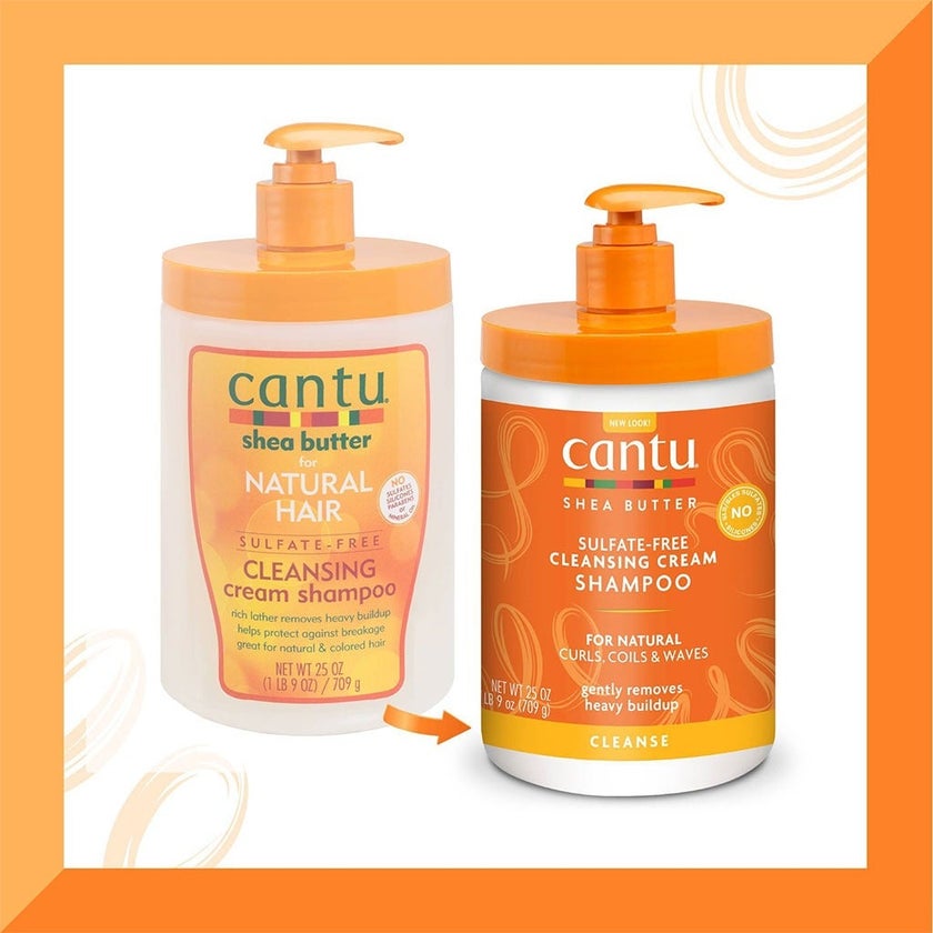 Cantu Shea Butter Sulfate & Paraben Free Cleansing Cream Shampoo For Natural Curls, Coils & Waves 709g