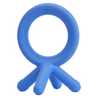 Comotomo Easy To Grab Silicone Baby Teether Blue