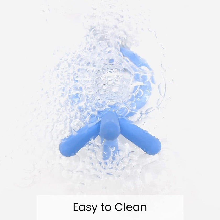 Comotomo Easy To Grab Silicone Baby Teether Blue
