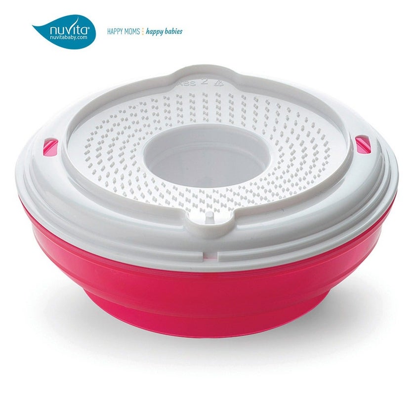 Nuvita Pappafacile 4-In-1 Multi-Use Food Processor Set - Pink