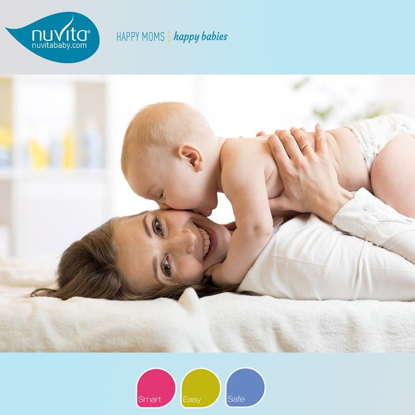 Nuvita Easy Eating Smart Dish For Baby - Green, Pack of 2's