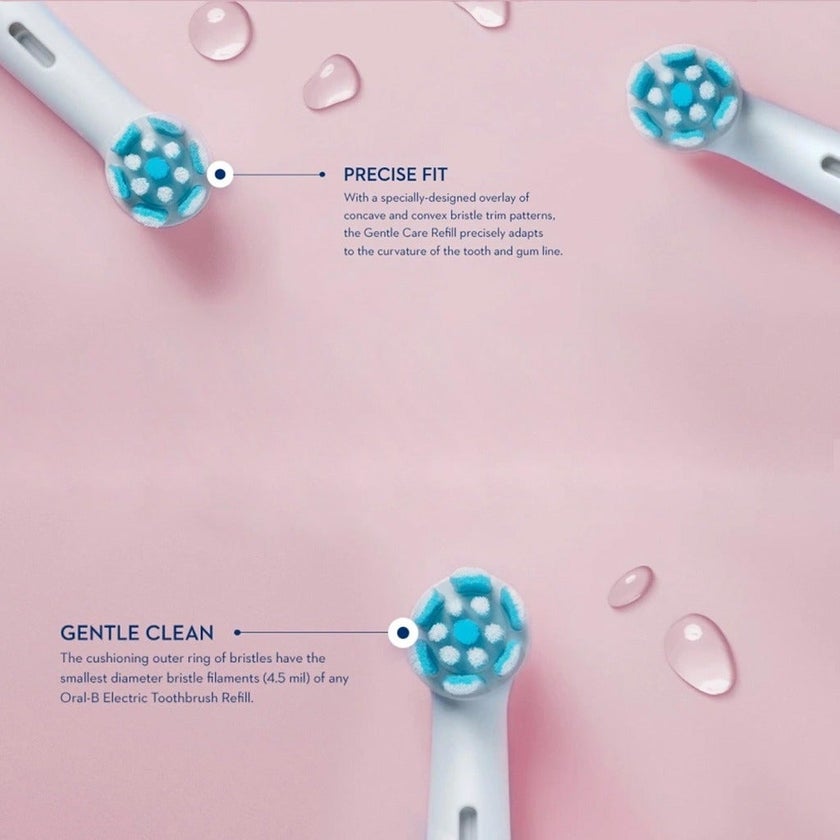 Oral B iO Gentle Care Replacement Brush Heads White, Pack of 2's