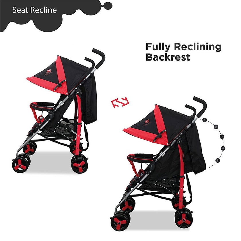 Disney Mickey Mouse Lightweight Adventure Stroller + Storage Cabin B818B-L MKA