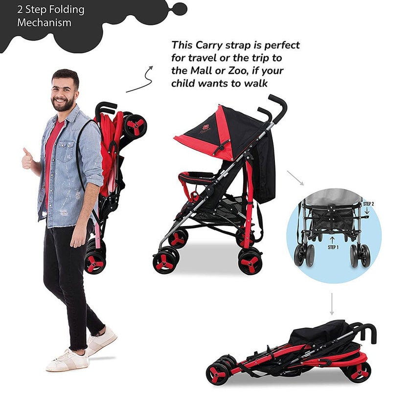Disney Mickey Mouse Lightweight Adventure Stroller + Storage Cabin B818B-L MKA