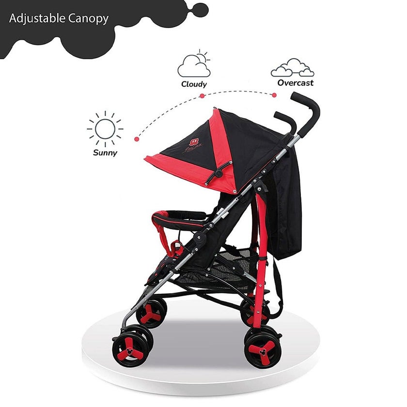 Disney Mickey Mouse Lightweight Adventure Stroller + Storage Cabin B818B-L MKA
