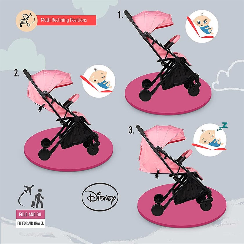 Disney Princess Light Weight Travel Stroller For 0 - 36 Months Baby - S101 Princess