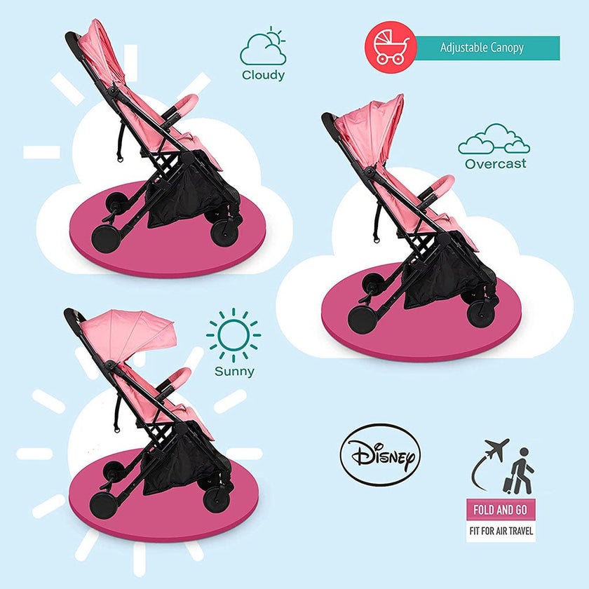 Disney Princess Light Weight Travel Stroller For 0 - 36 Months Baby - S101 Princess