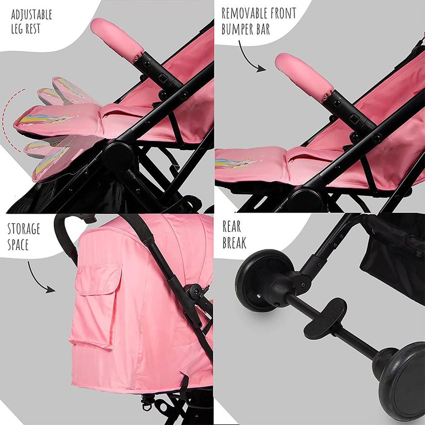 Disney Princess Light Weight Travel Stroller For 0 - 36 Months Baby - S101 Princess