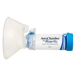 AeroChamber Plus Flow-Vu Anti-static Valved Holding Chamber Adult Mask - Medium