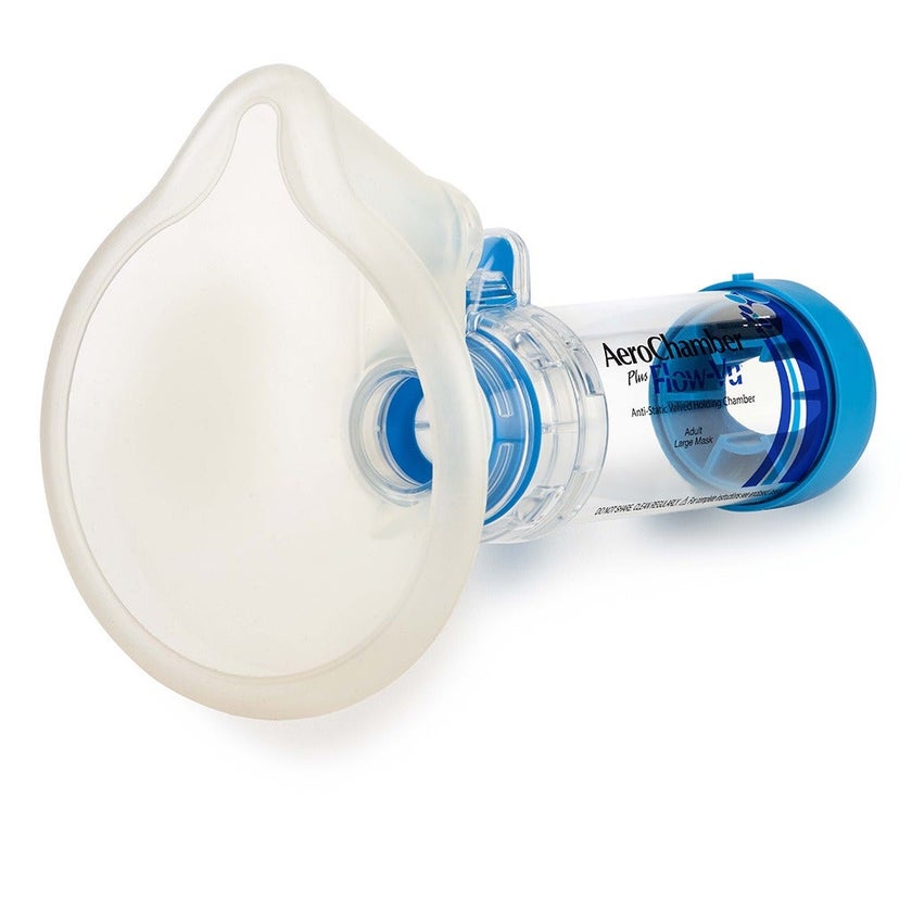 AeroChamber Plus Flow-Vu Anti-static Valved Holding Chamber Adult Mask - Medium