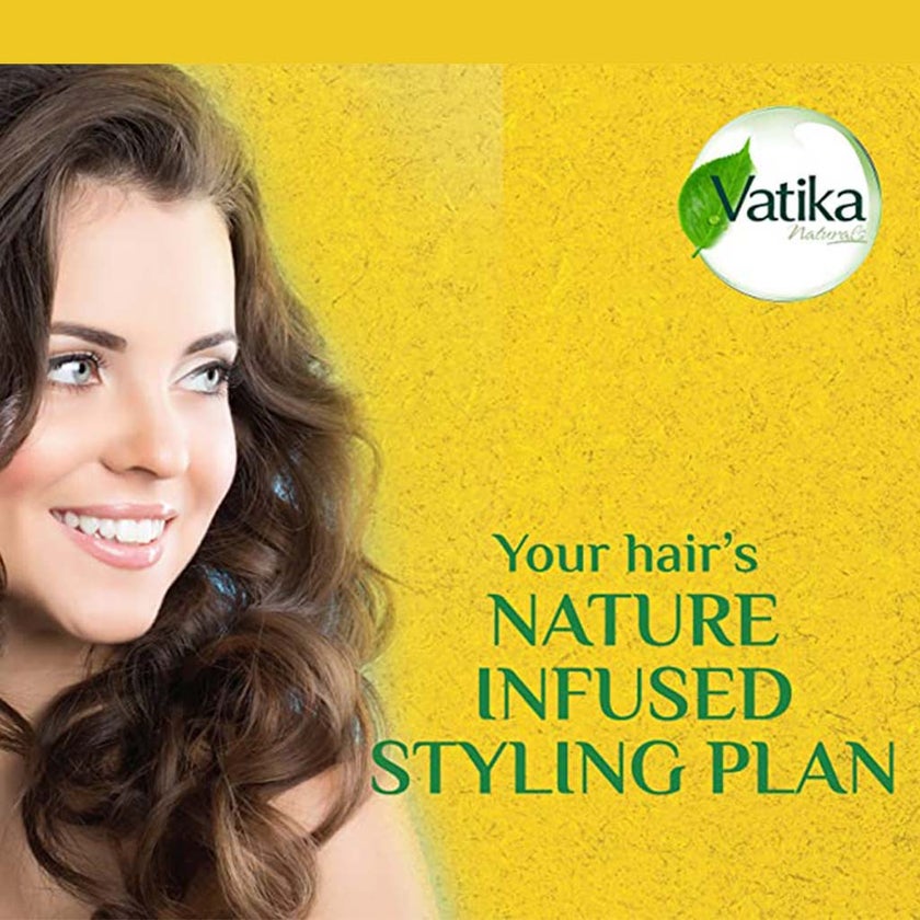 Dabur Vatika Naturals Dandruff Guard Hair Styling Cream With Lemon, Tea Tree & Almond 210ml