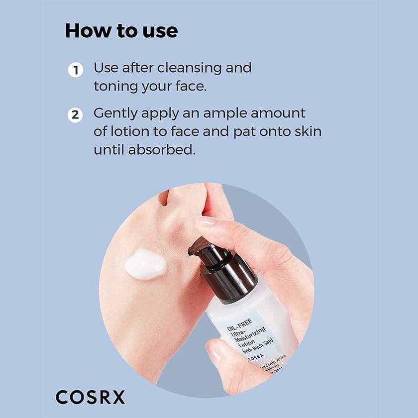 Cosrx Oil-Free-Ultra-Moisturizing Lotion With Birch Sap 100ml