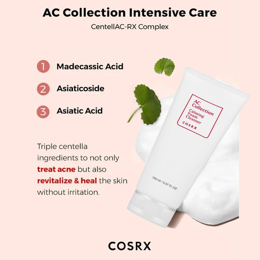 Cosrx AC Collection Calming Foam Cleanser with Salicylic Acid 150ml