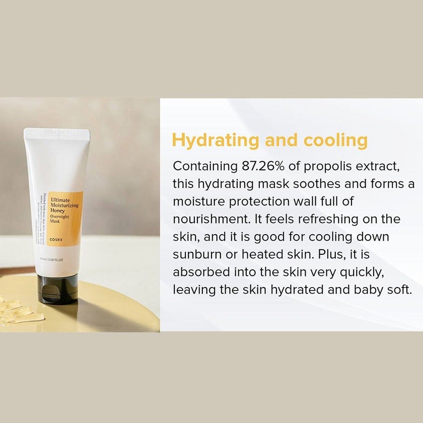 Cosrx Ultimate Moisturizing Honey Overnight 3 In 1 Mask 60ml