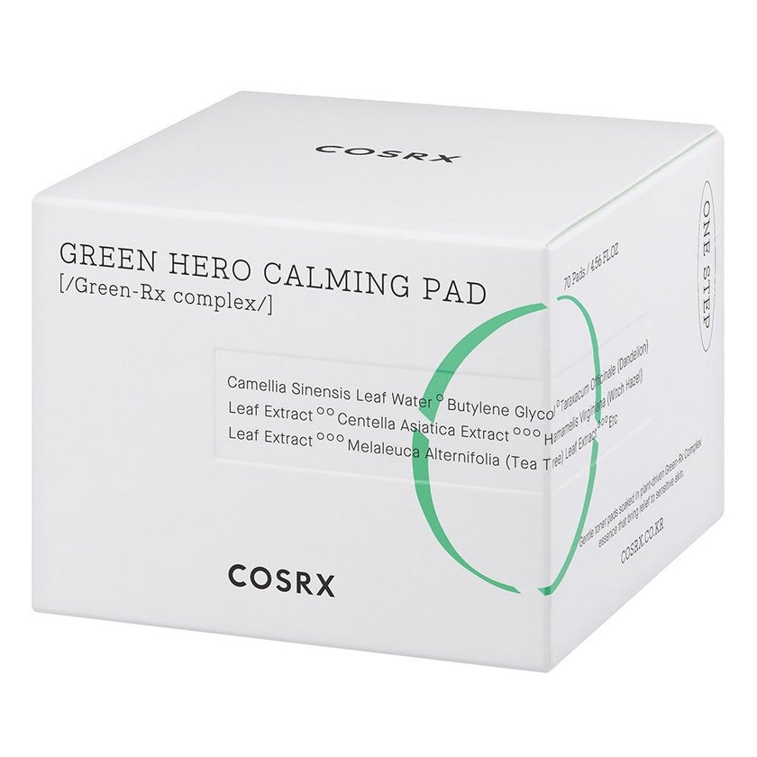 Cosrx One Step Green Hero Calming Pads, Pack of 70's